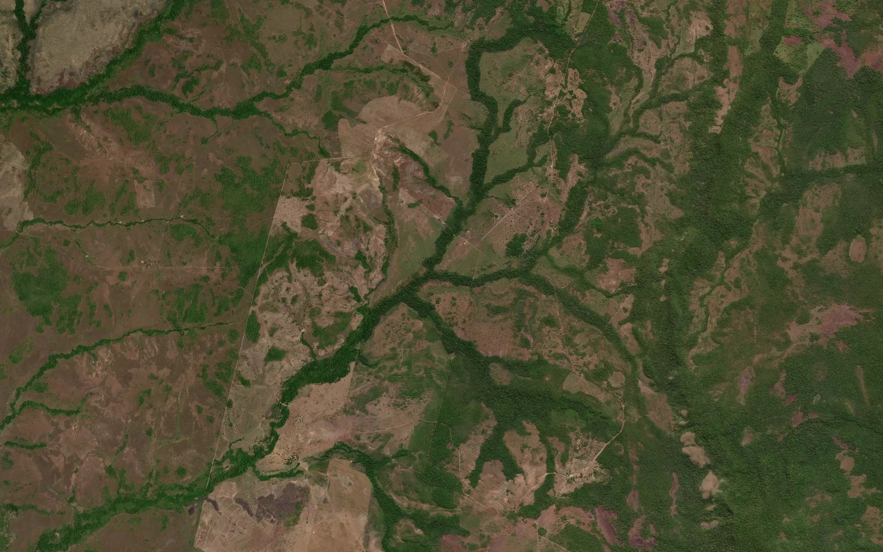 Satellite map of the Corrego Facao