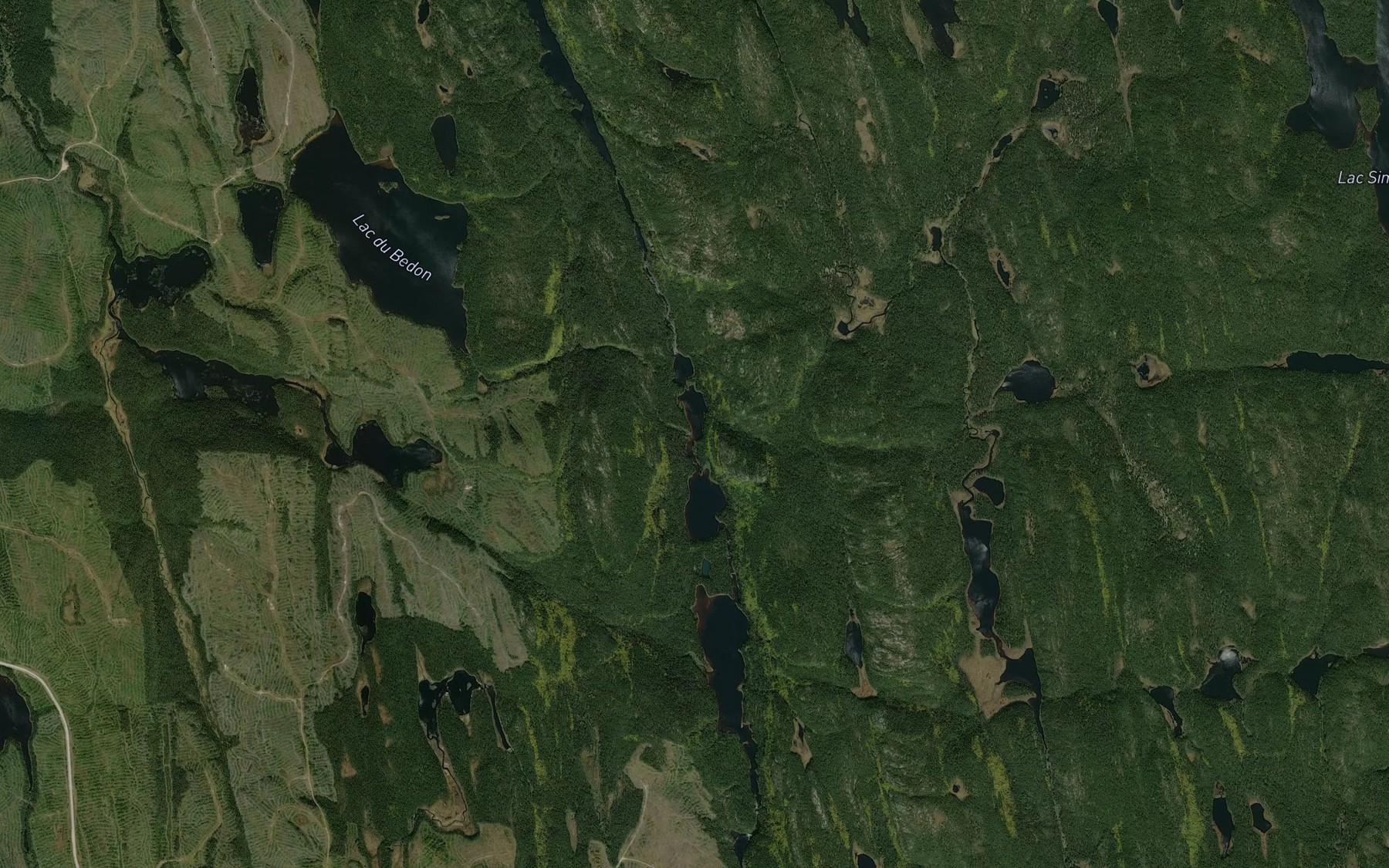 Satellite map of the Ruisseau du Bedon