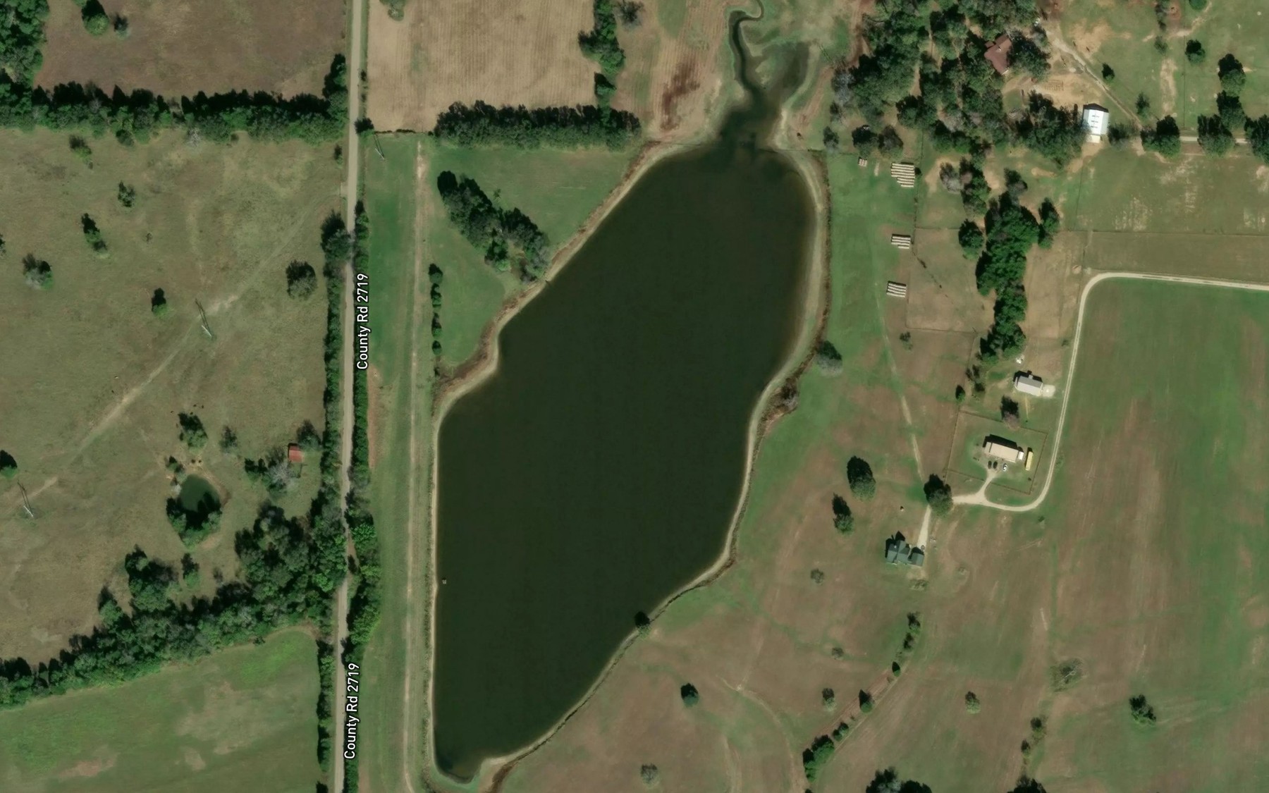 Satellite map of the Soil Conservation Service Site 138 Reservoir