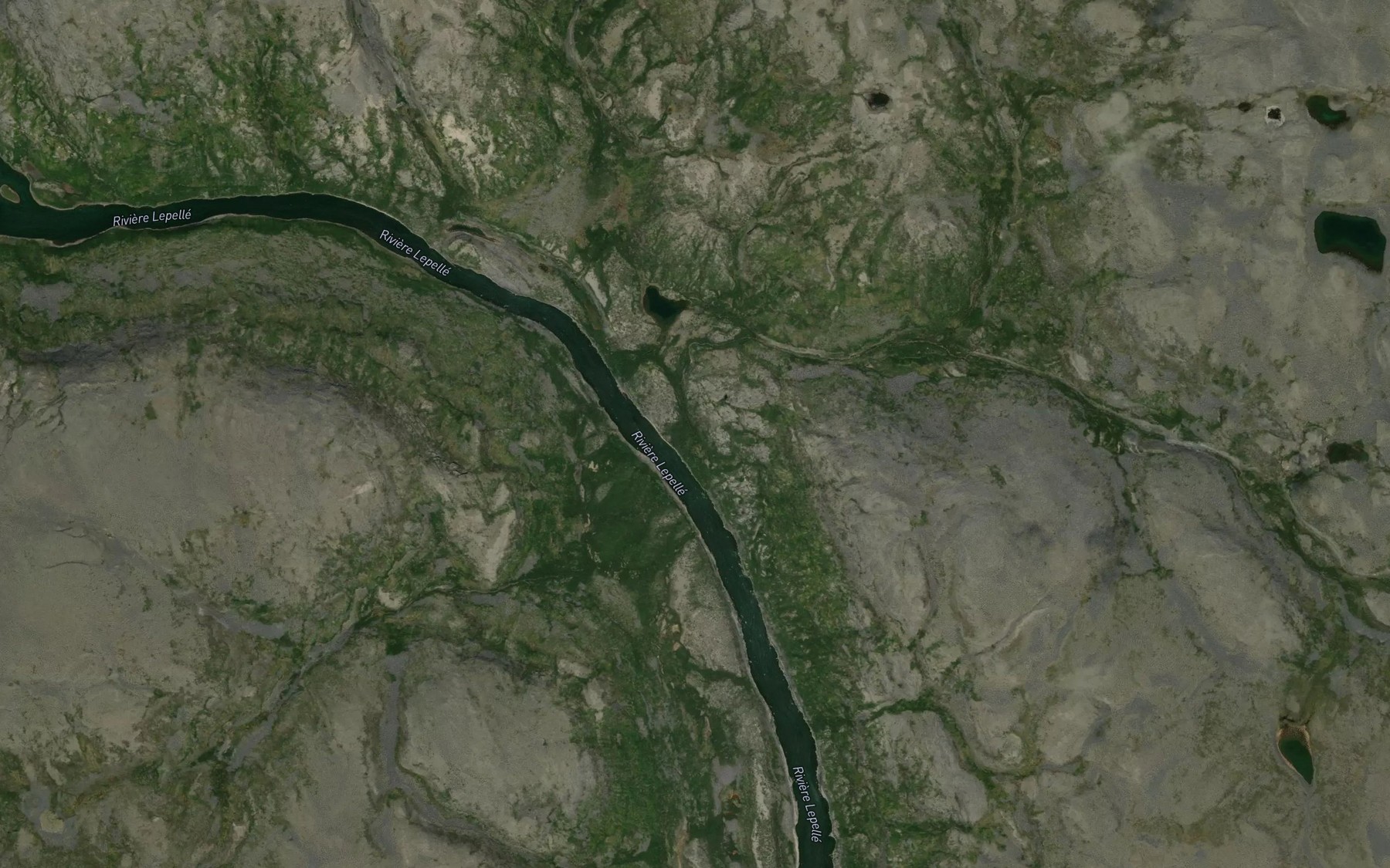 Satellite map of the Rapides du Phoque