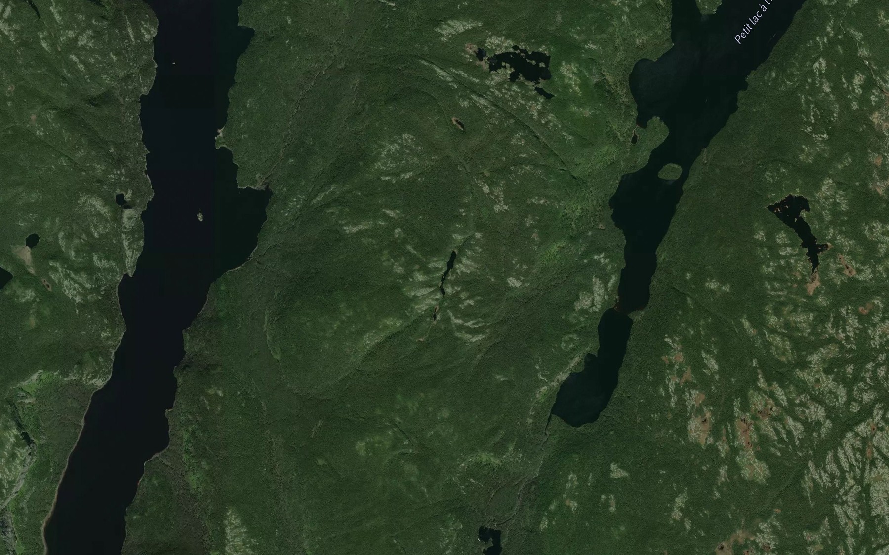 Satellite map of the Lac Laquioche