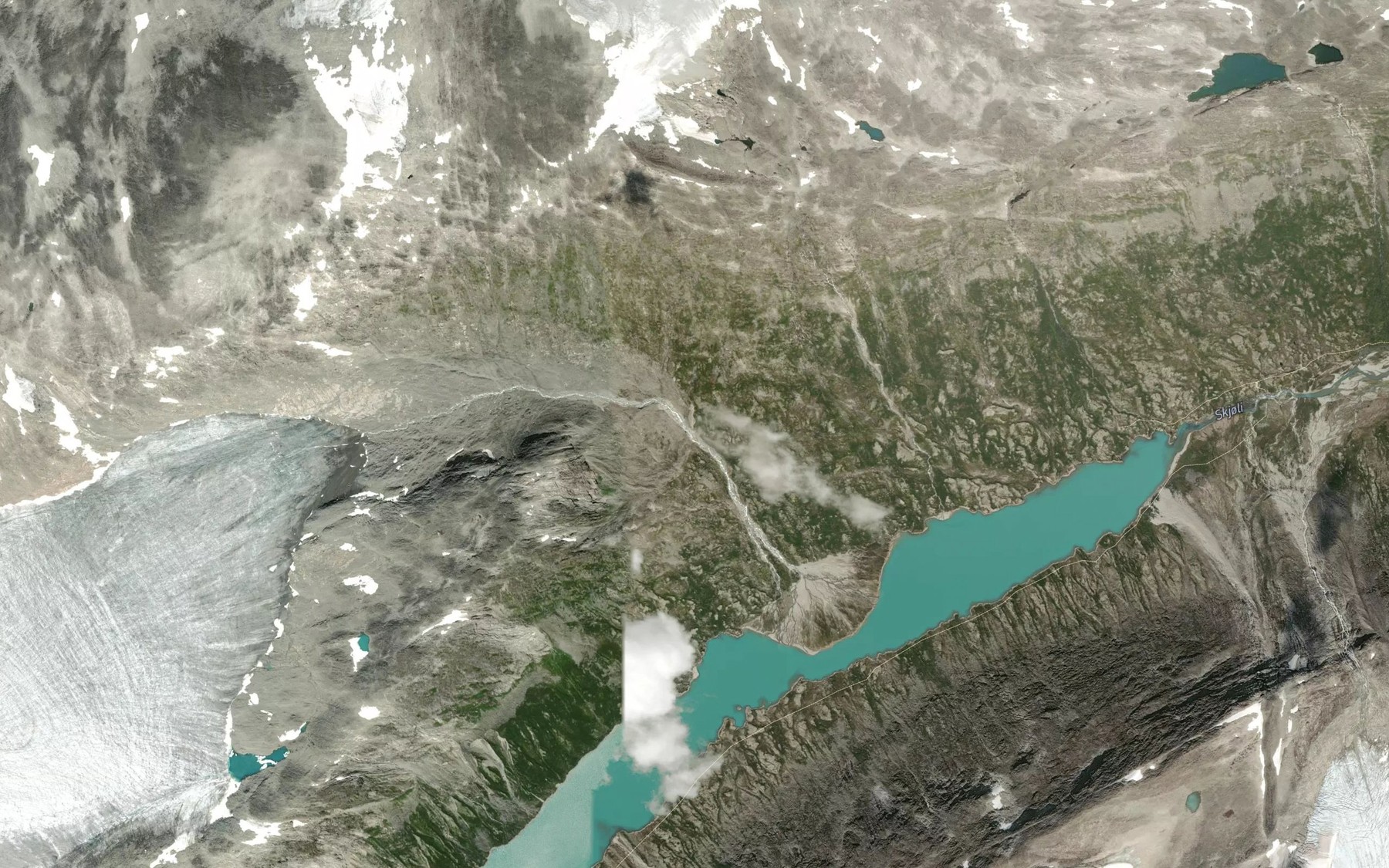 Satellite map of the Holai