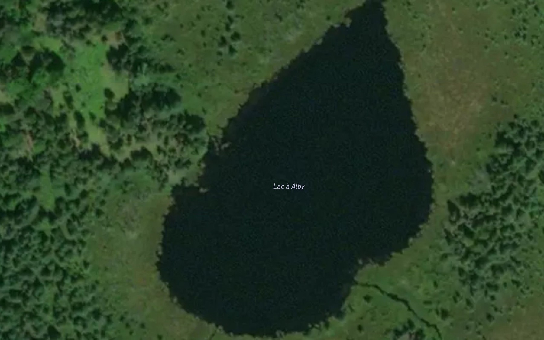 Satellite map of the Lac a Alby