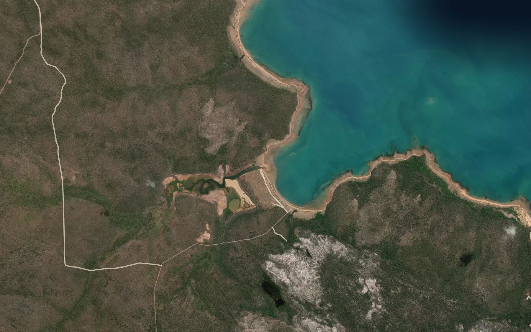 Satellite map of the Maolimudja Creek