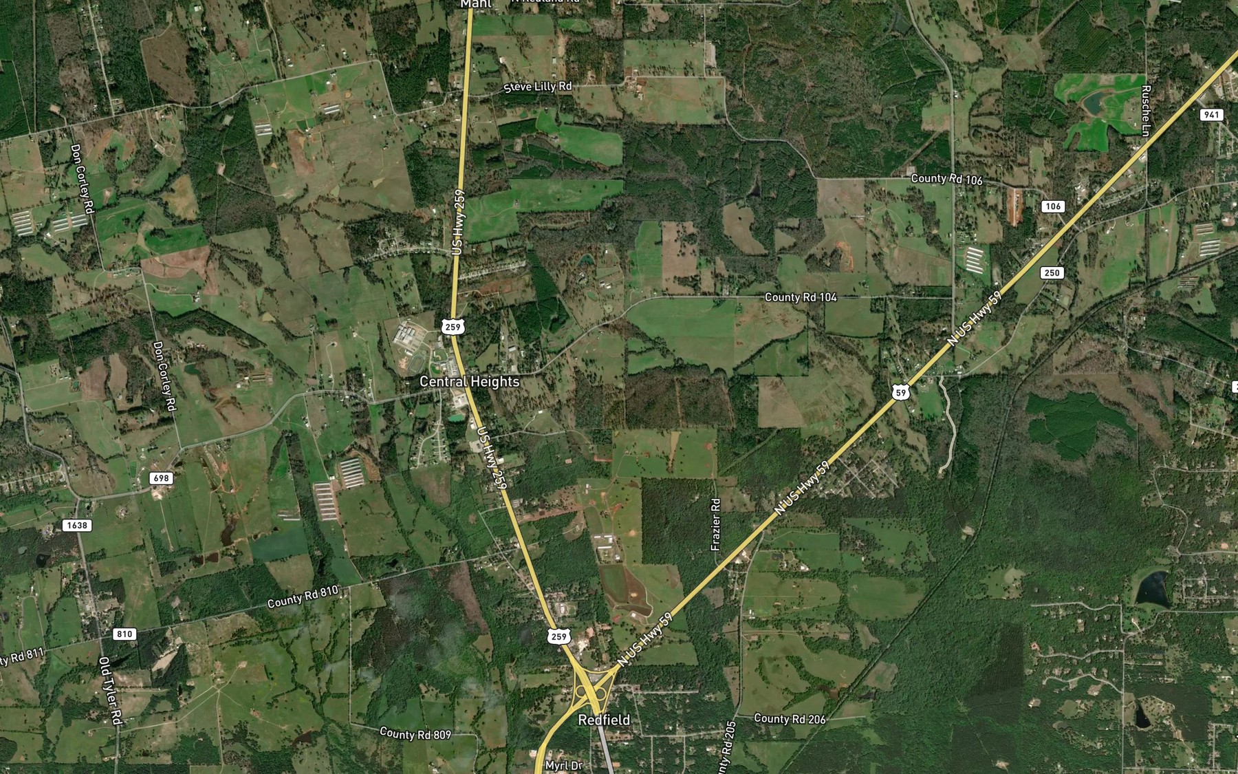 Satellite map of the Robert W Murphey Lake