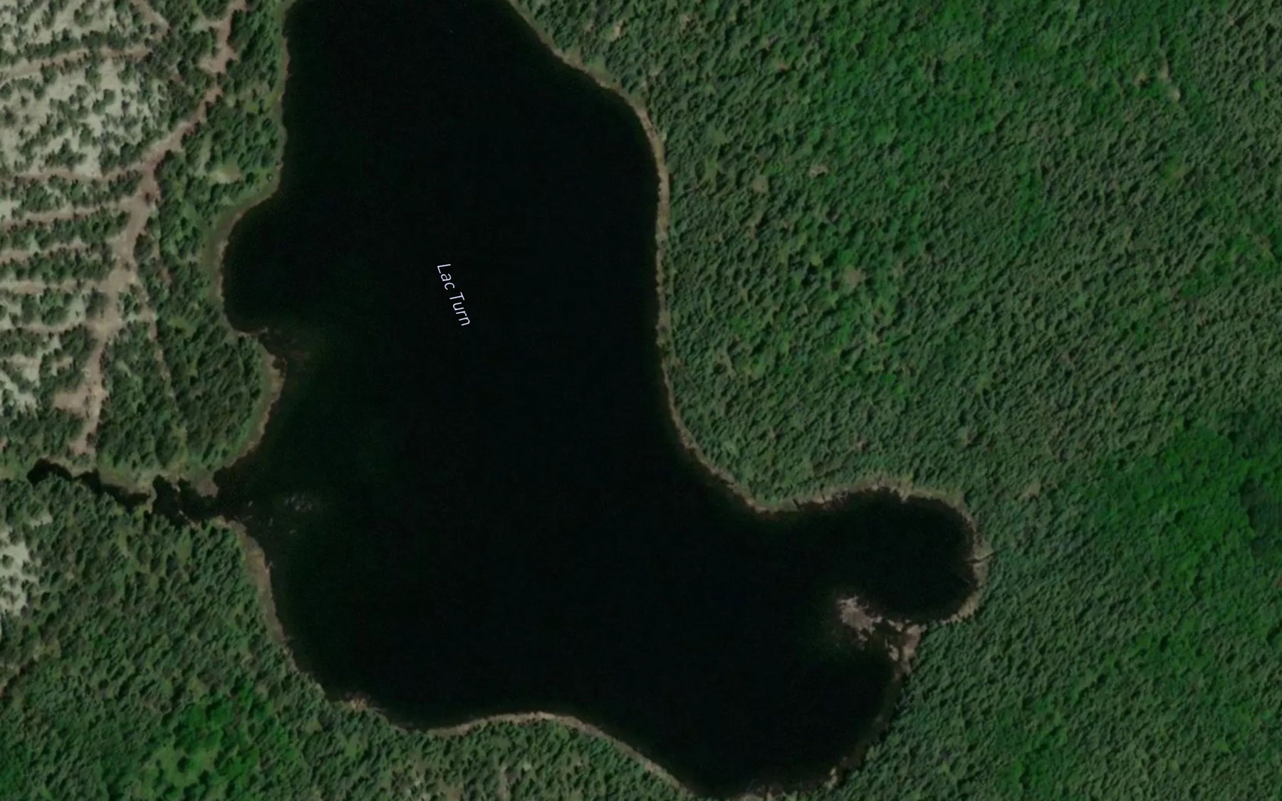 Satellite map of the Lac Turn