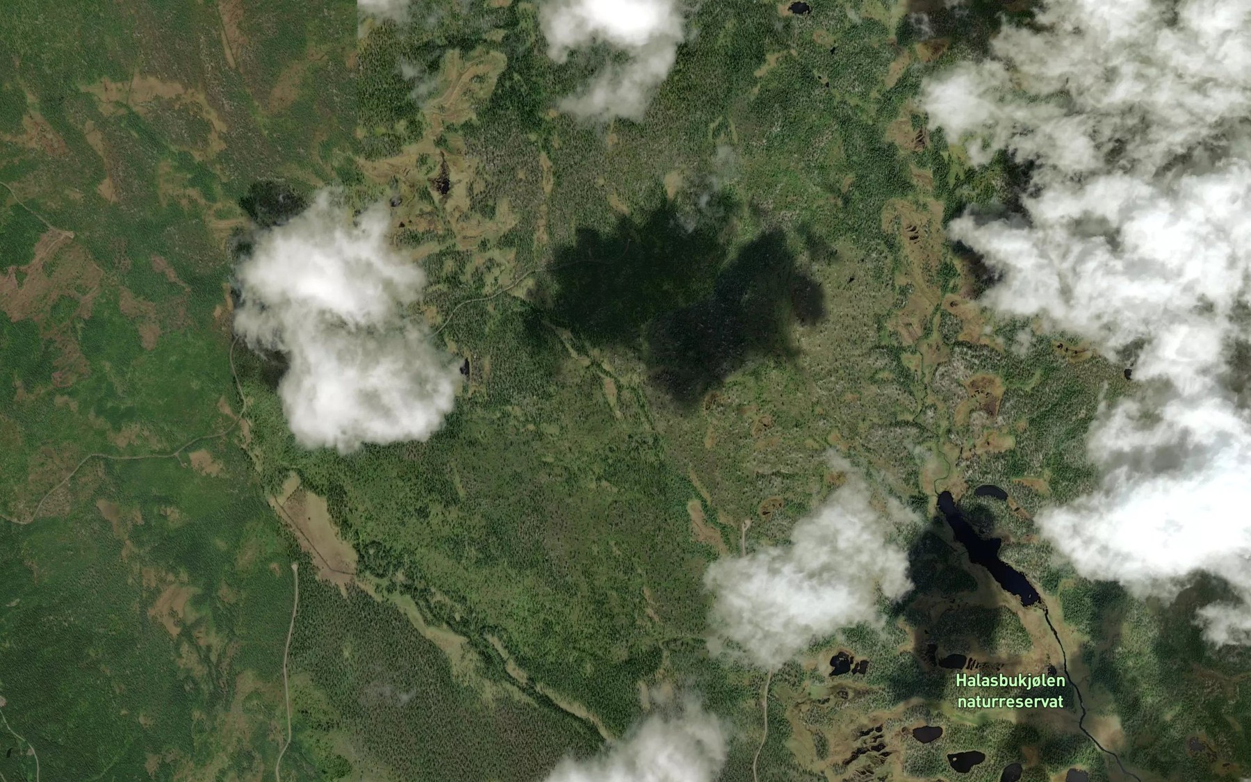 Satellite map of the Fiskehansbekken