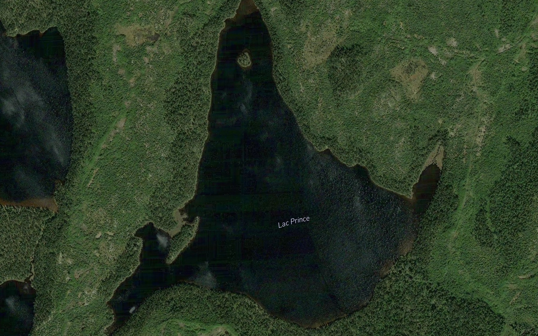 Satellite map of the Lac Prince