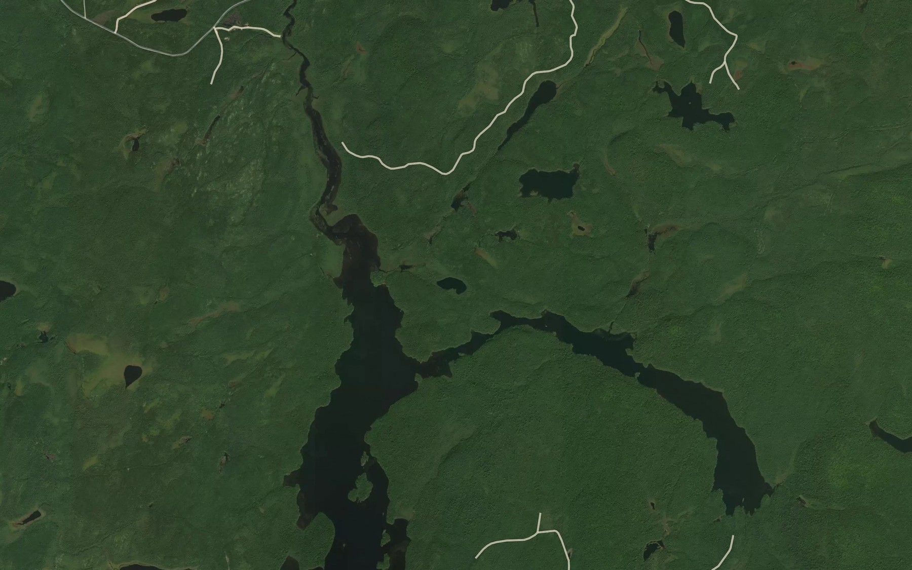 Satellite map of the Lac Orin