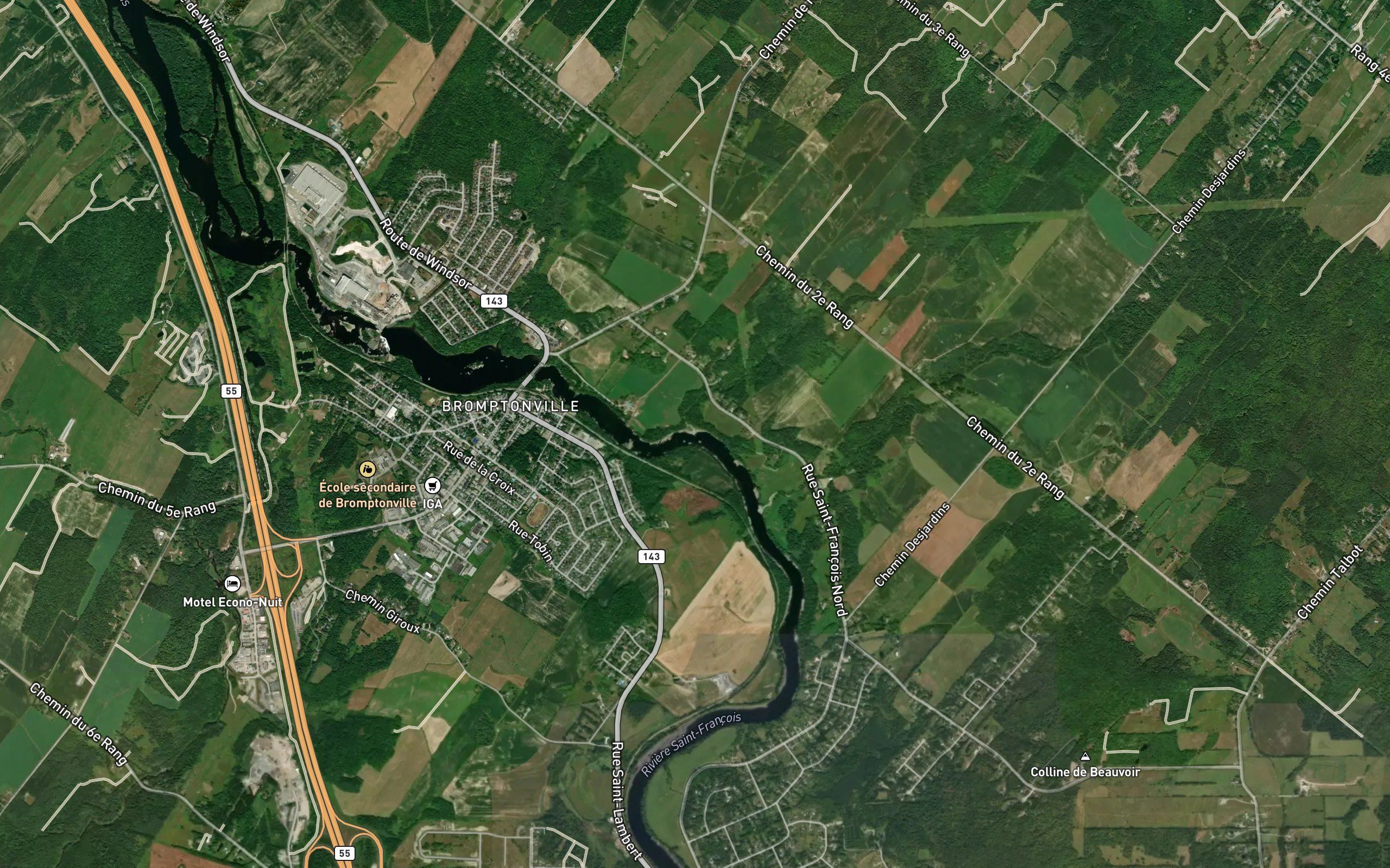 Cours d'eau Cote