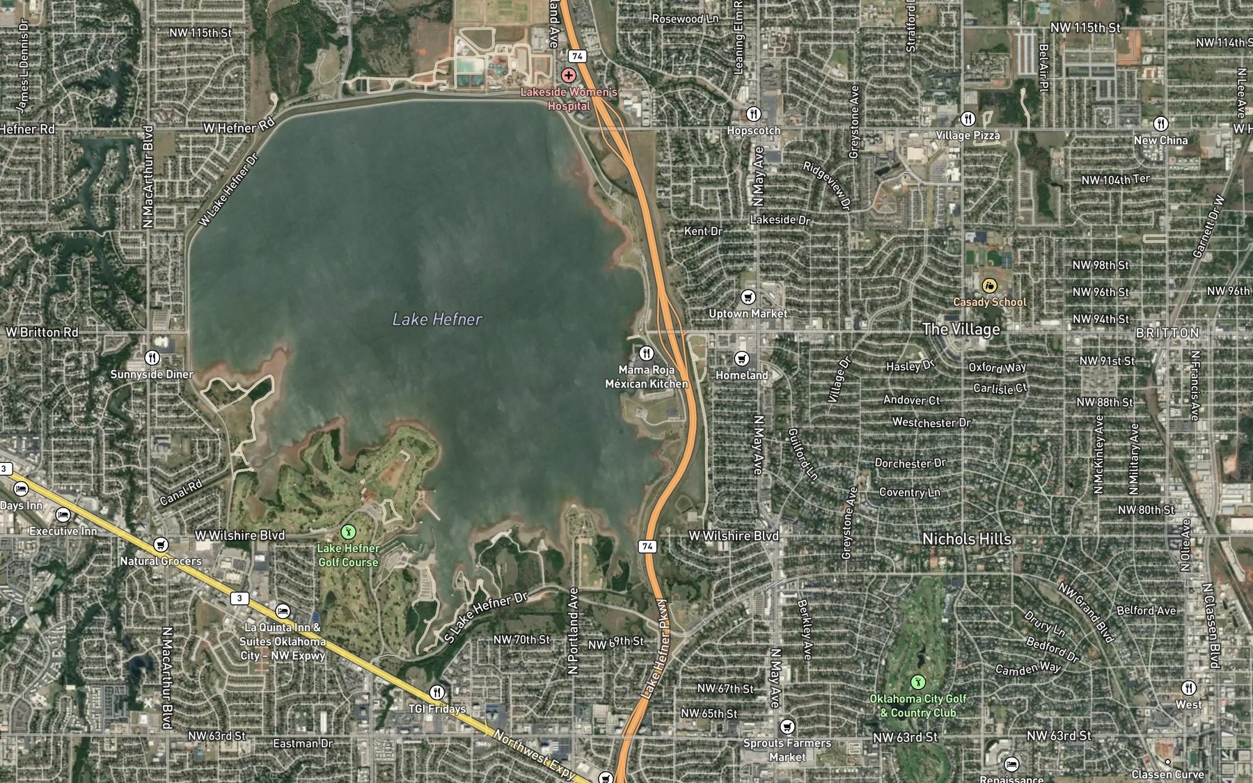 Satellite map of the Spot 6