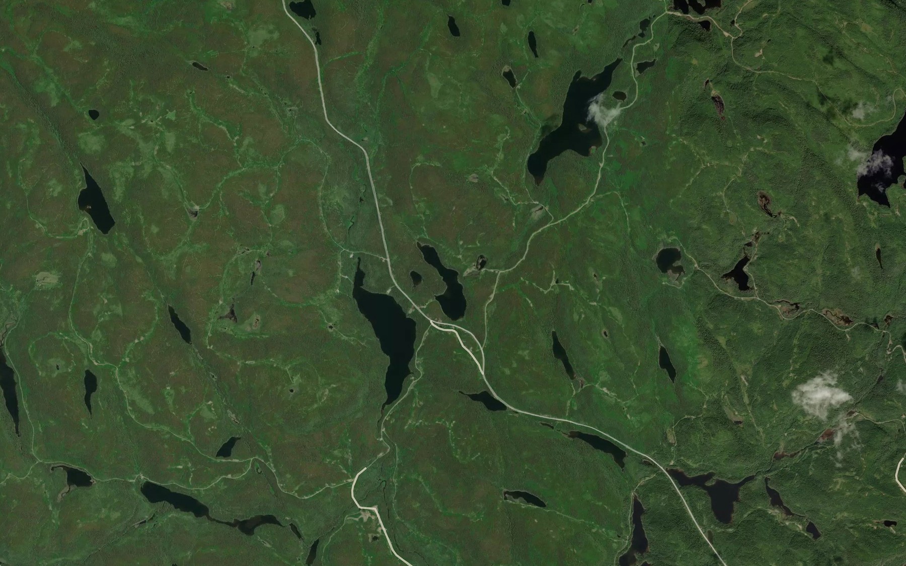 Satellite map of the Petit lac de la Bete