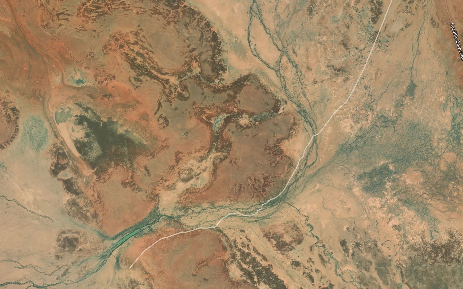 Satellite map of the Koonabera Creek