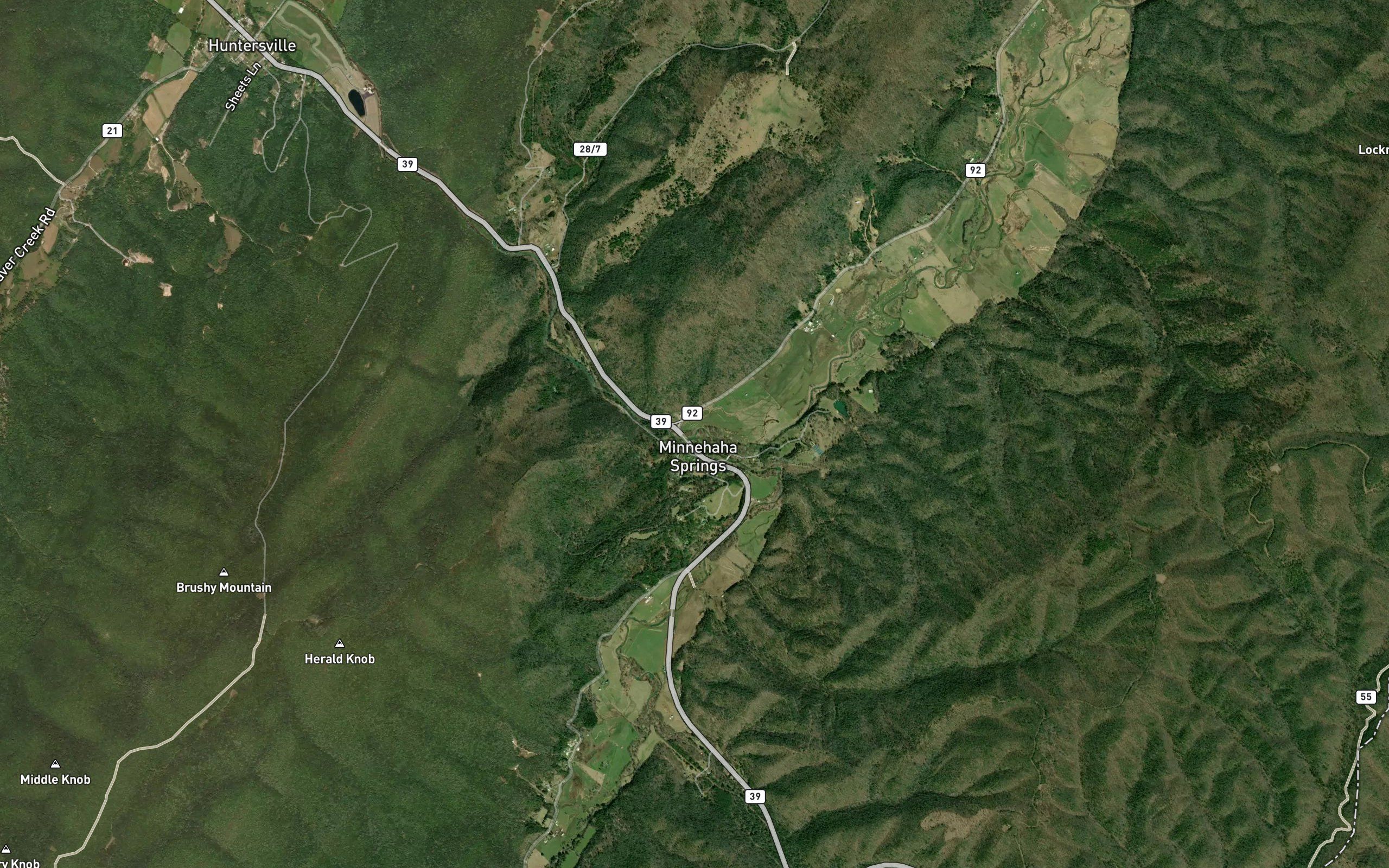 Douthat Creek