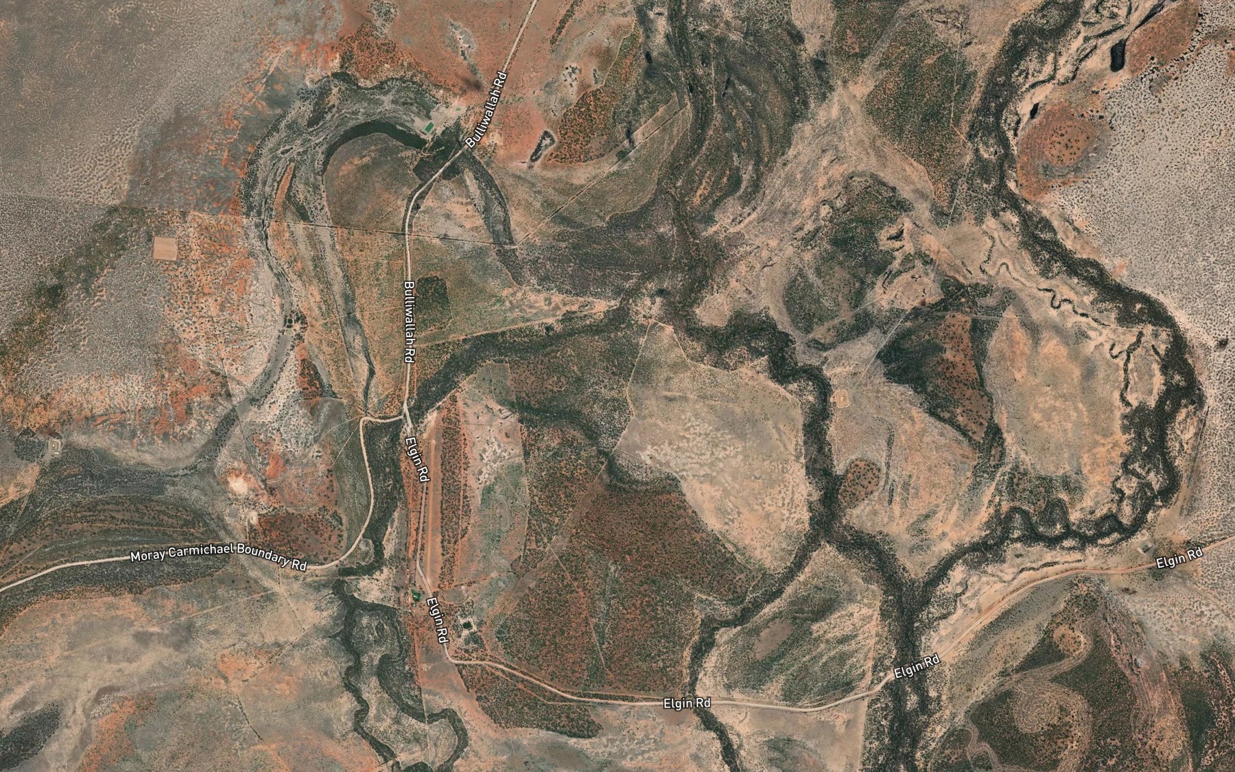 Satellite map of the Darkies Creek