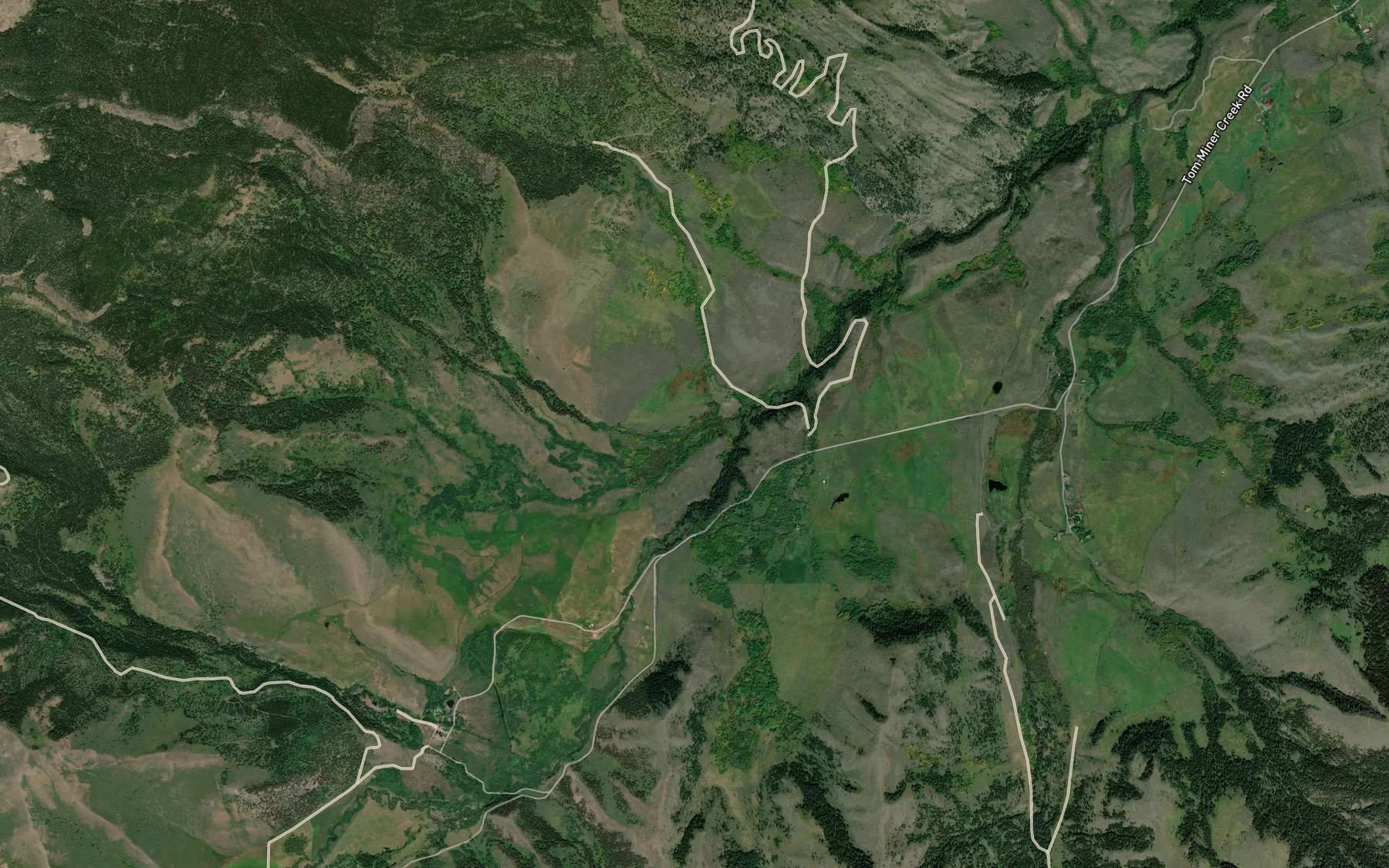 Satellite map of the Middle Creek