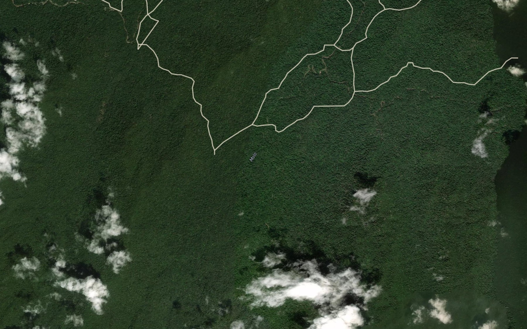 Satellite map of the Bilo
