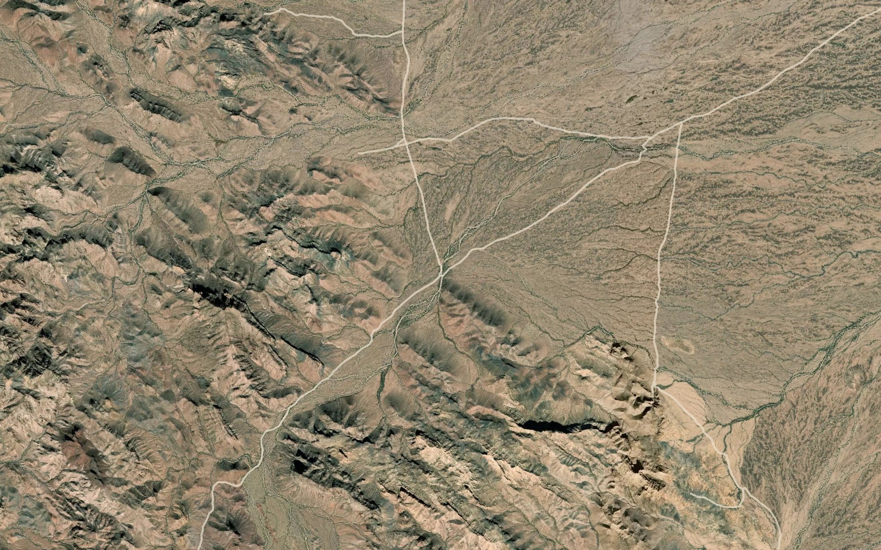 Satellite map of the McPherson Wash