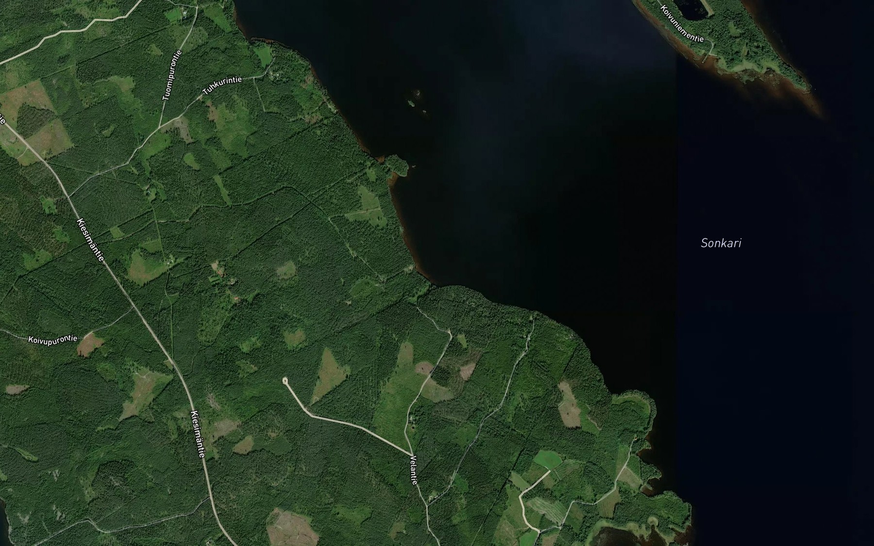 Satellite map of the Velanlahti