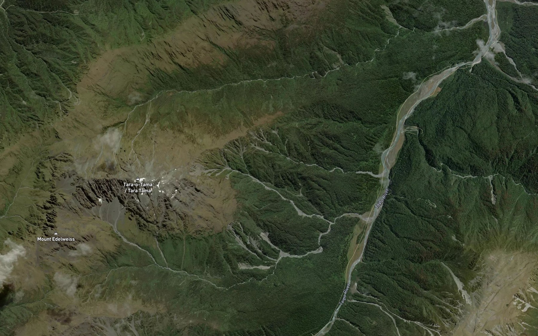 Satellite map of the Lows Creek