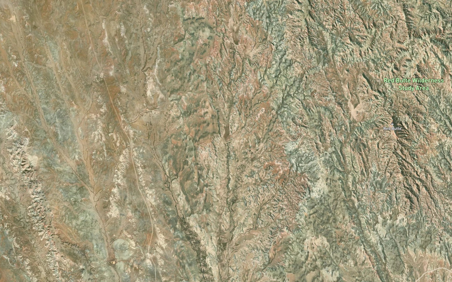 Satellite map of the Rosette Geyser