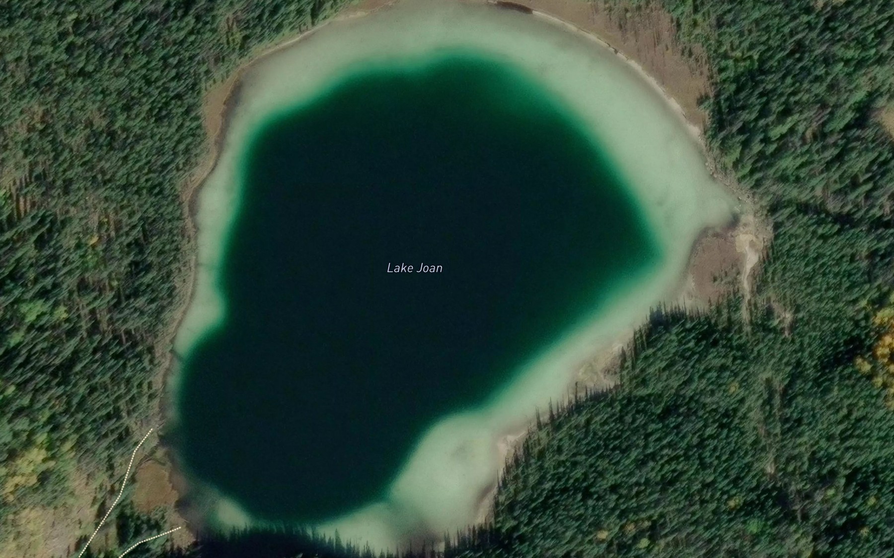 Satellite map of the Lake Joan
