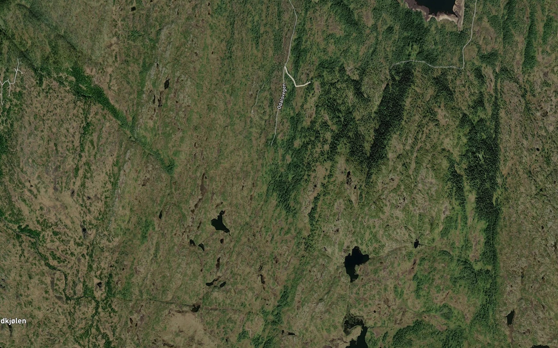 Satellite map of the Bjorgbekken