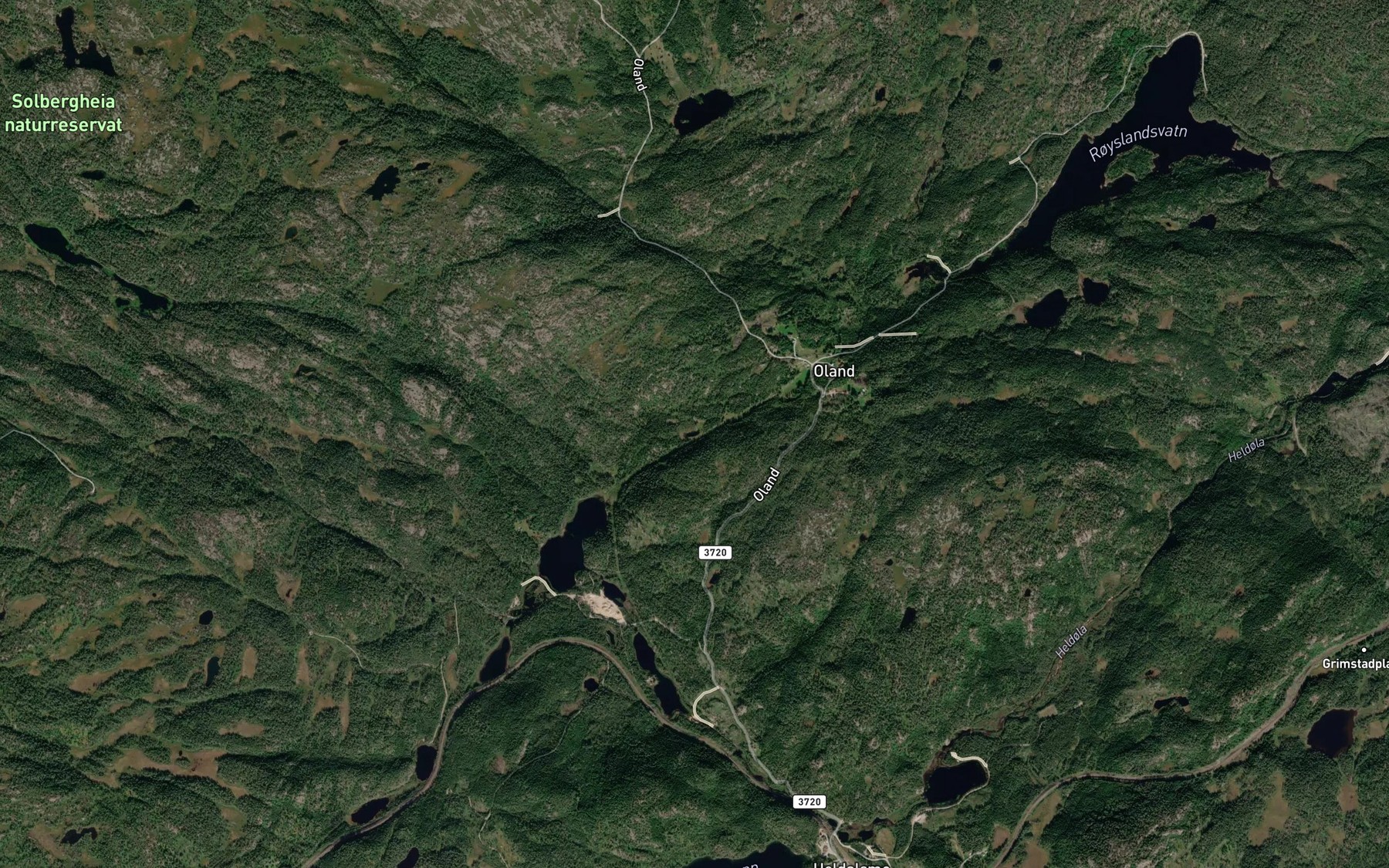 Satellite map of the Lauvdalstjonn