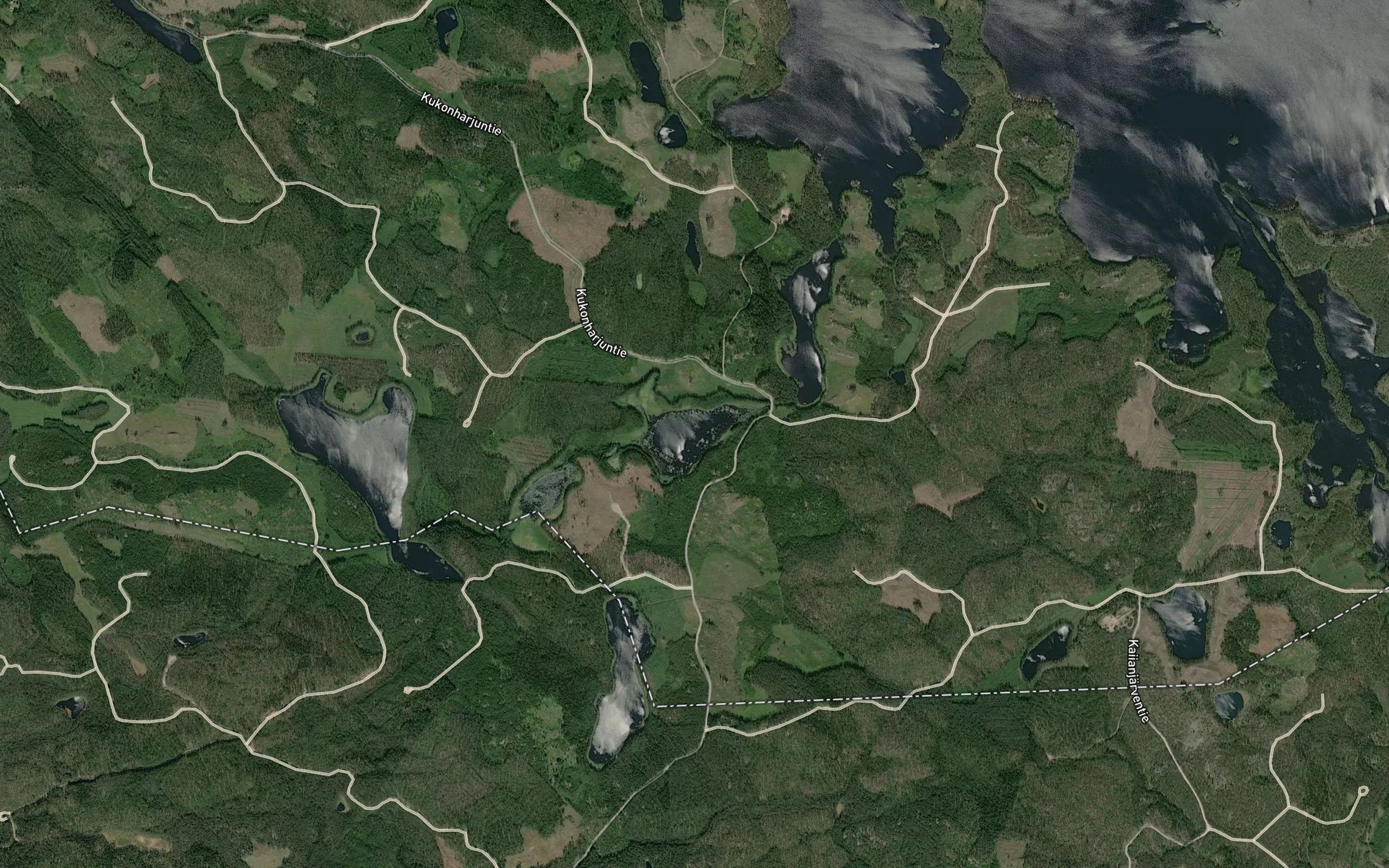 Satellite map of the Sorvajarvet