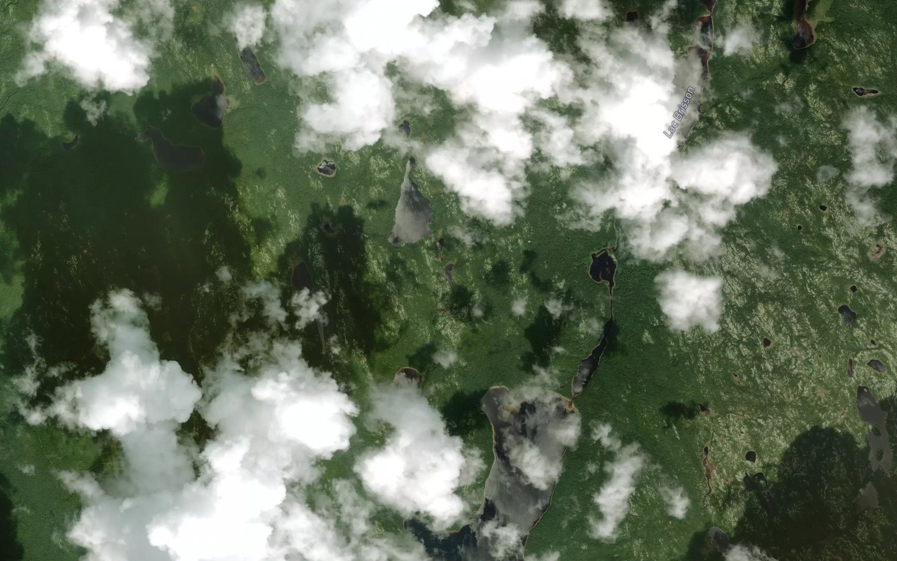 Satellite map of the Petit lac Ginier
