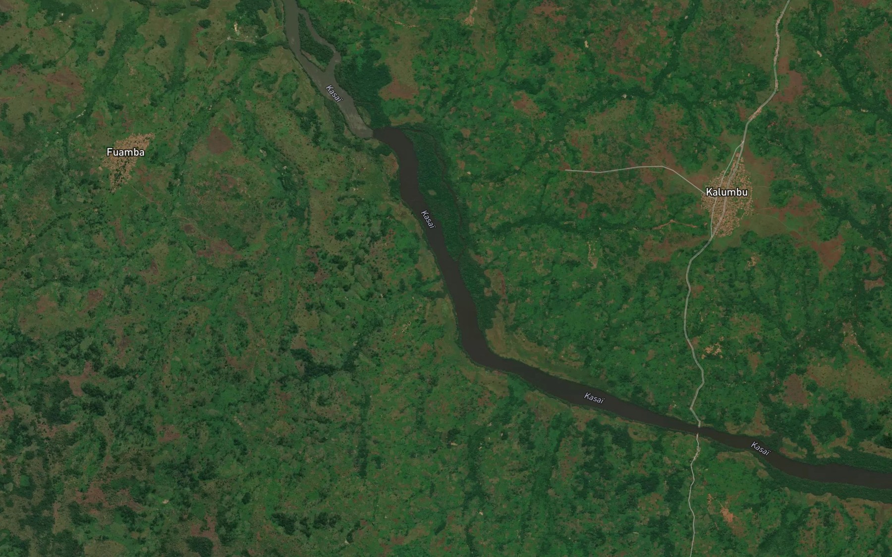 Satellite map of the Tshimania