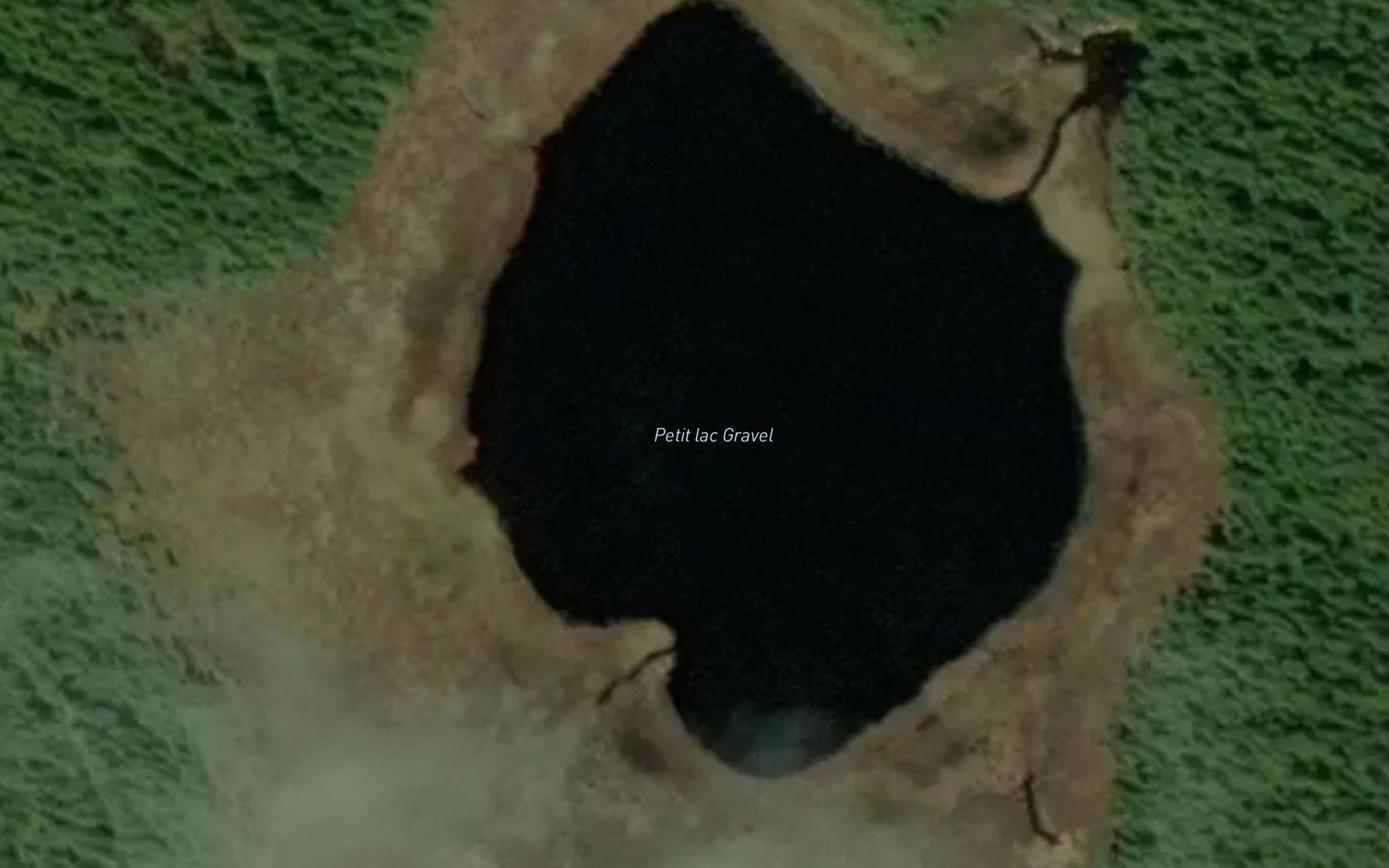 Satellite map of the Petit lac Gravel