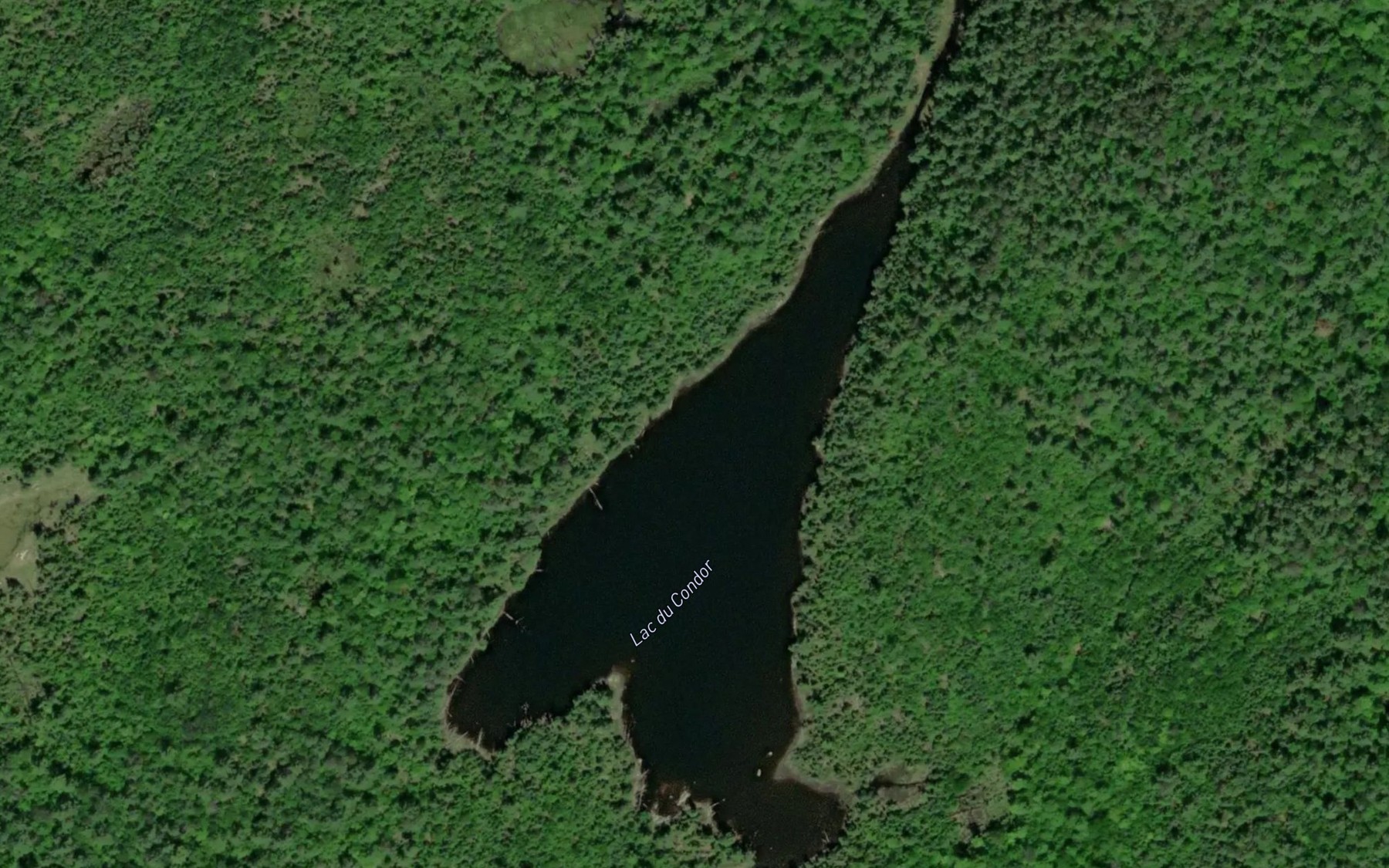 Satellite map of the Lac du Condor
