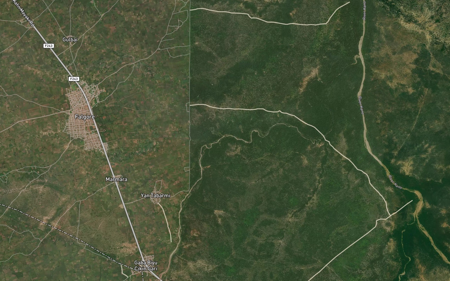 Satellite map of the River Mai Saiwa