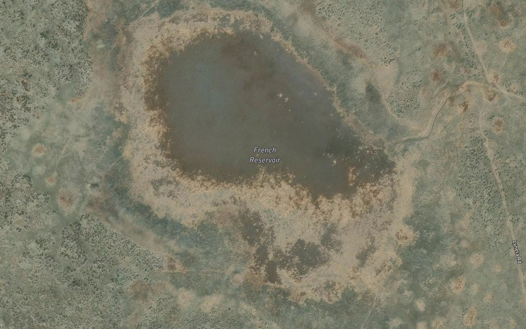 Satellite map of the French Reservoir