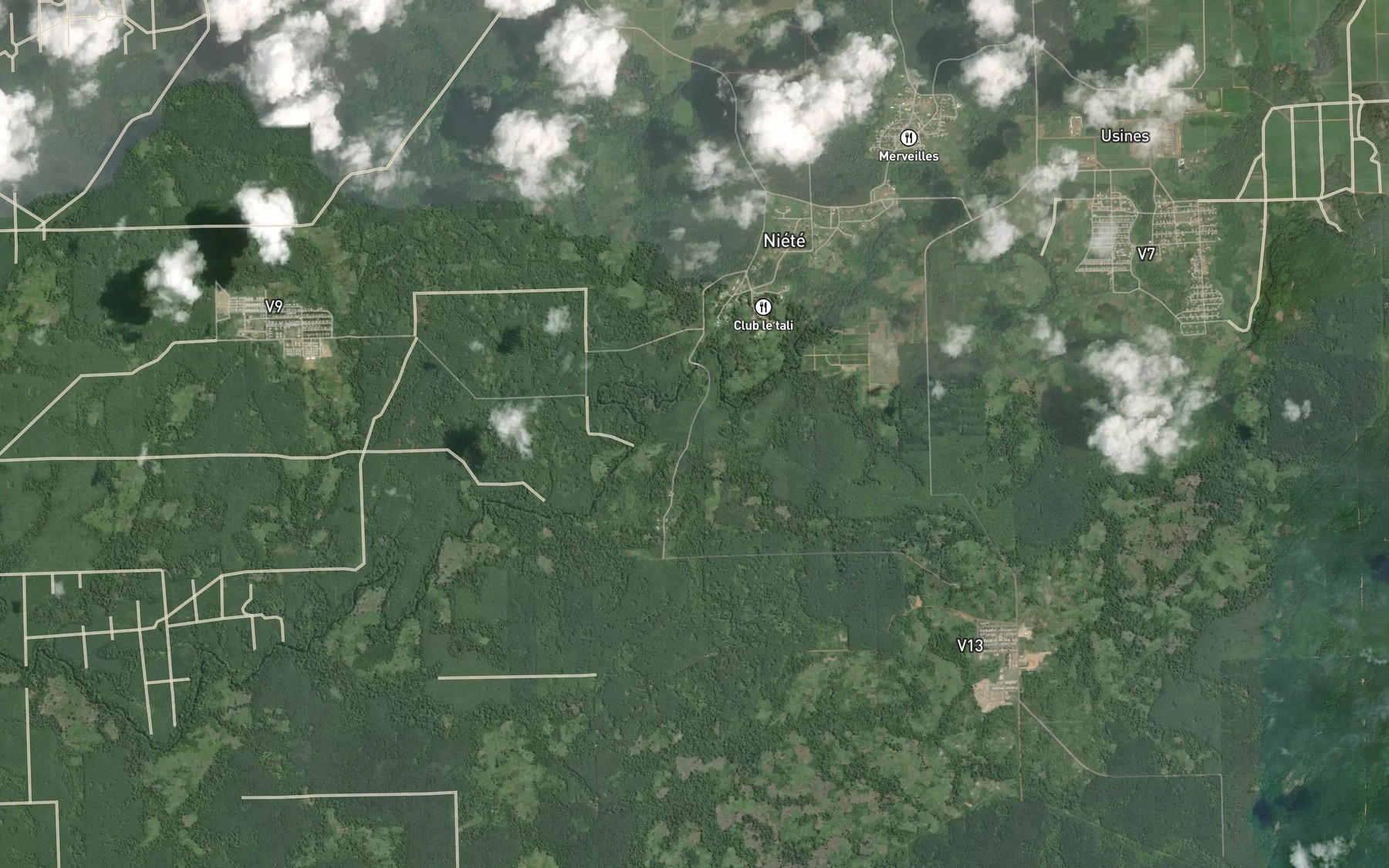 Satellite map of the Mabea