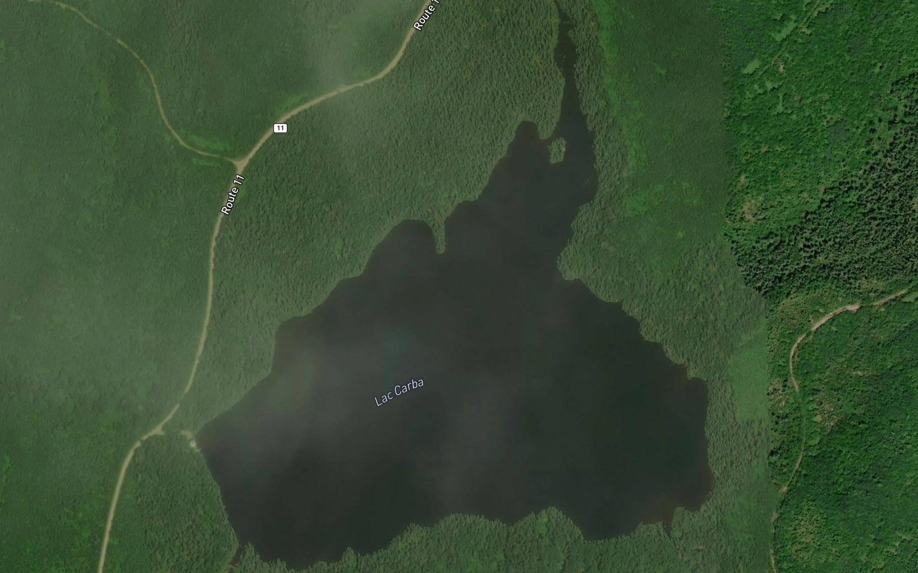 Satellite map of the Lac Carba