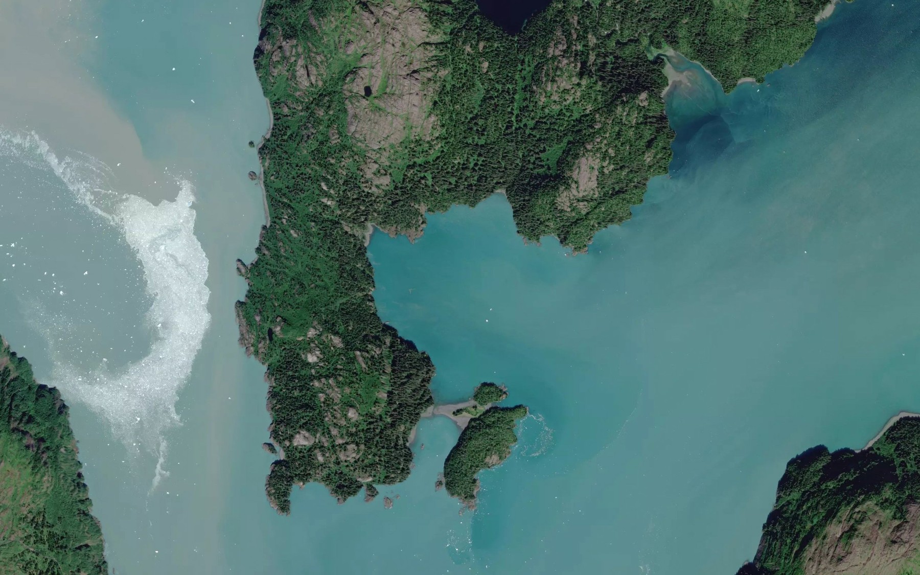 Satellite map of the Gaamaak Cove