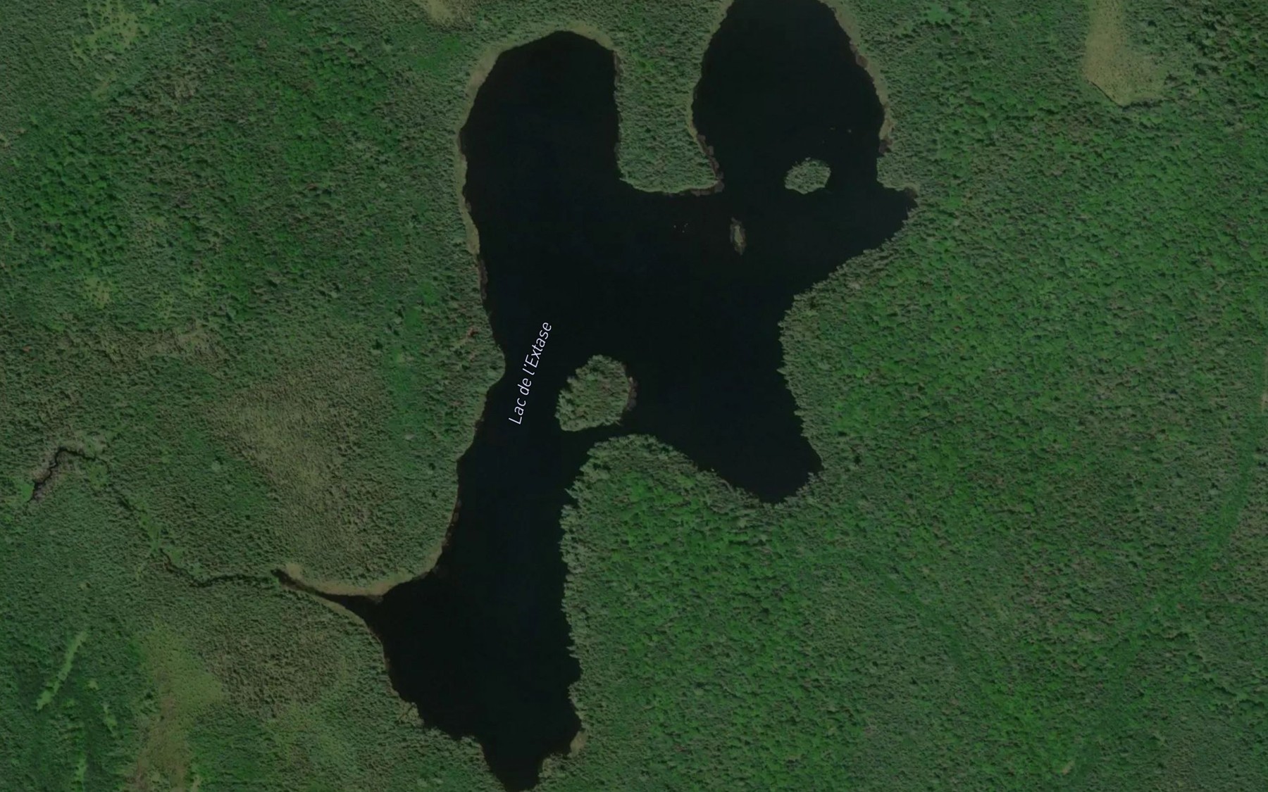 Satellite map of the Lac de l'Extase