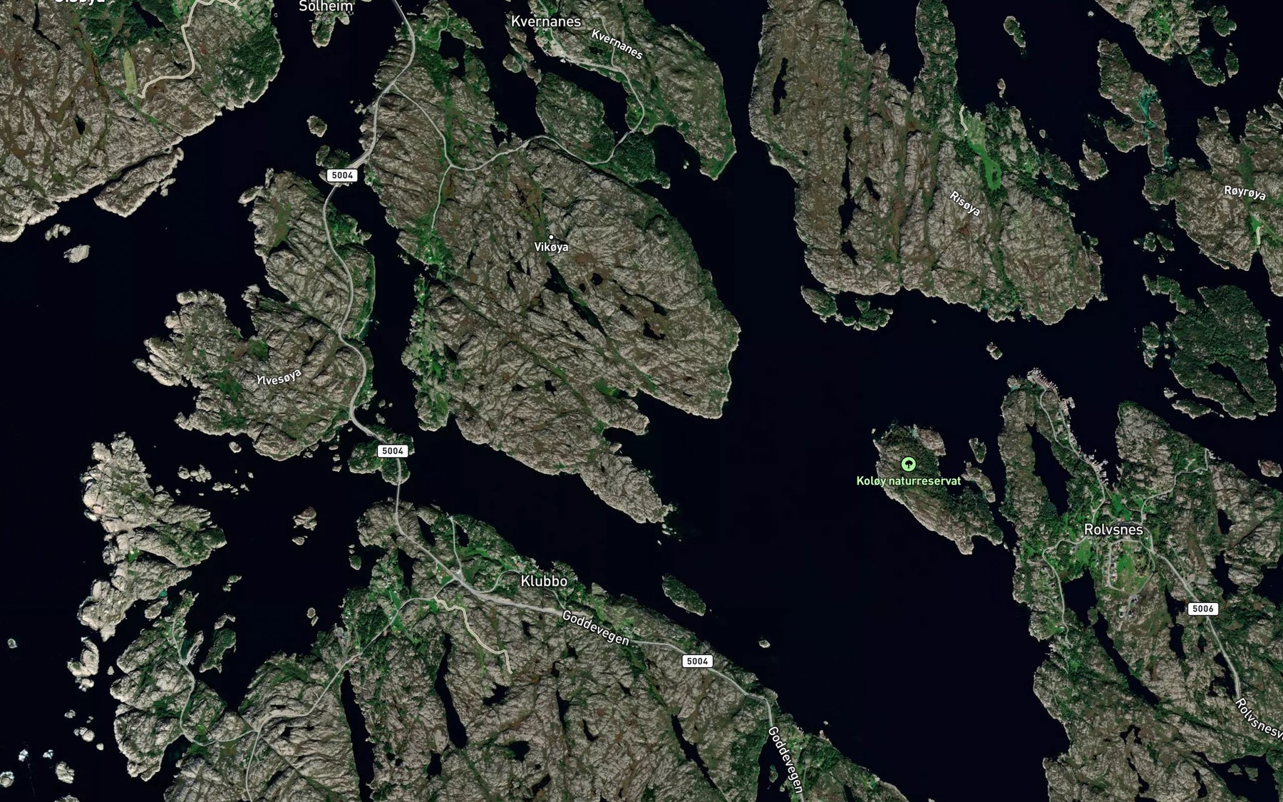 Satellite map of the Sandvika