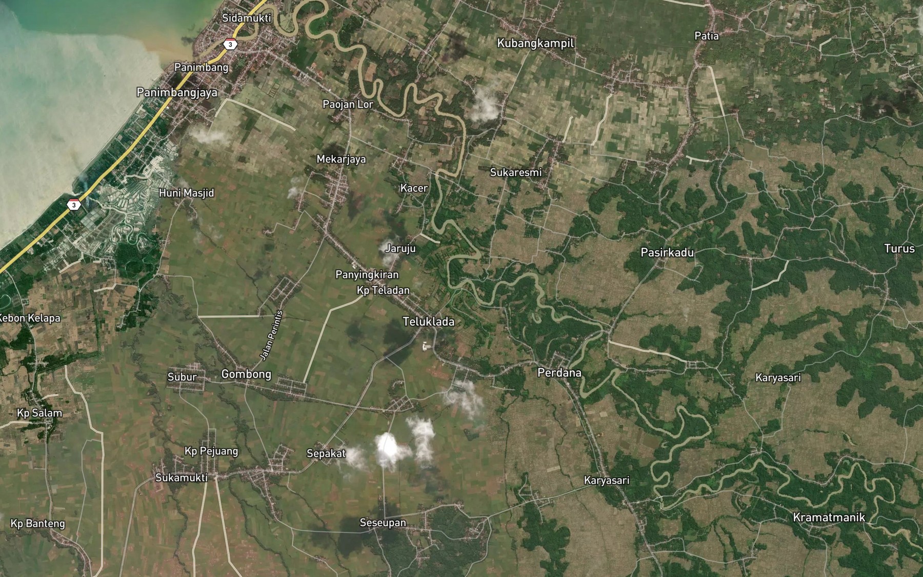 Satellite map of the Ci Paeh