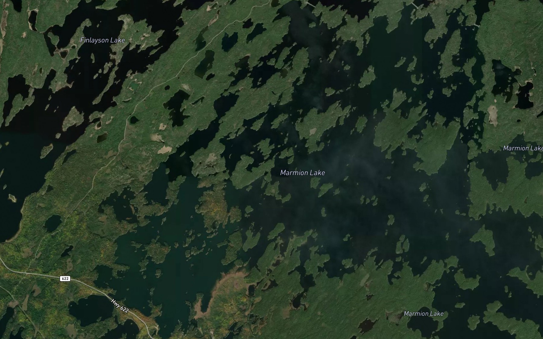 Satellite map of the Marmion Lake