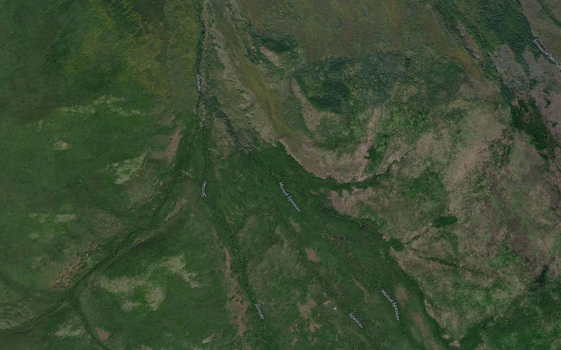 Satellite map of the Spokoynyy