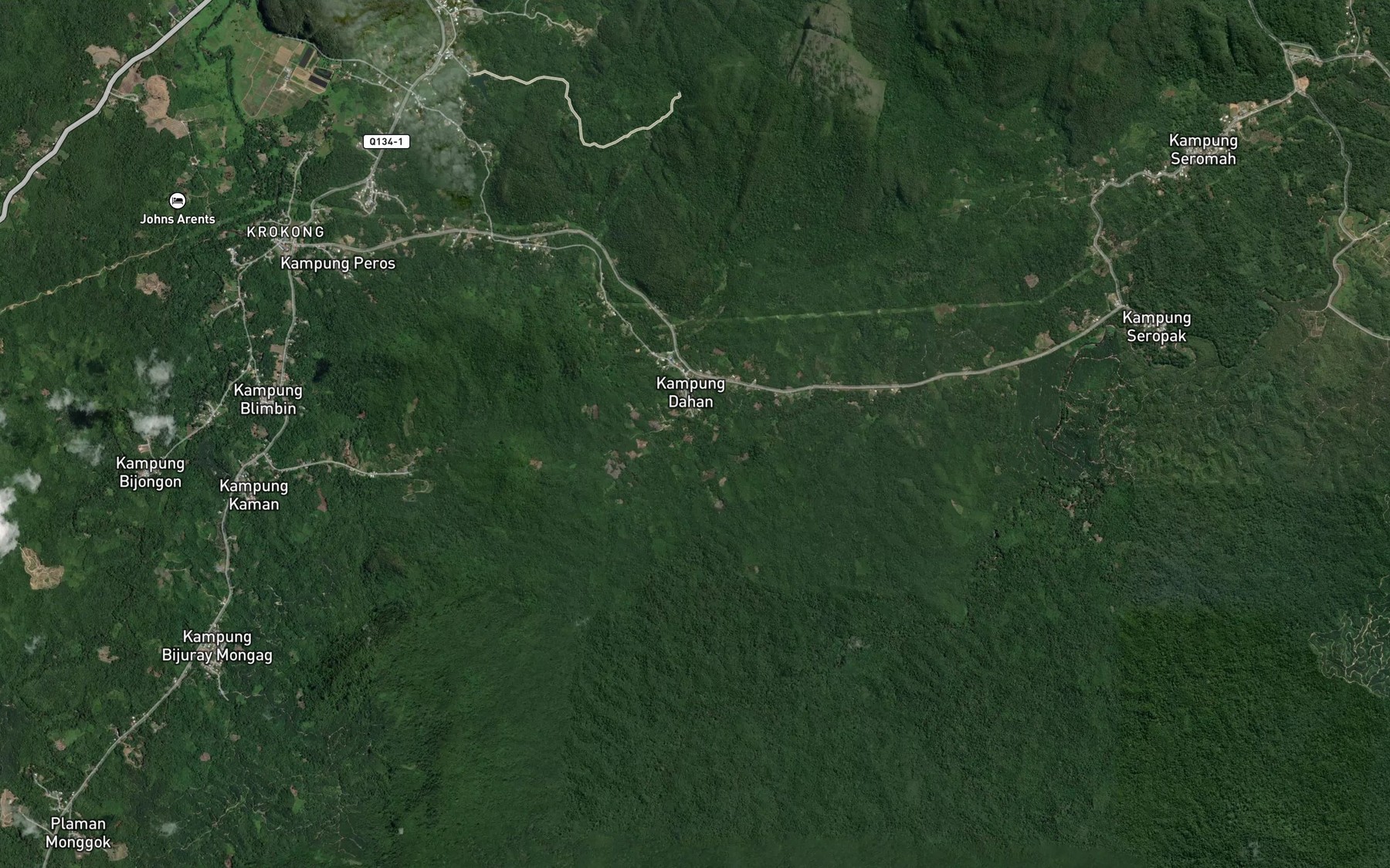 Satellite map of the Sungai Gunong Dran
