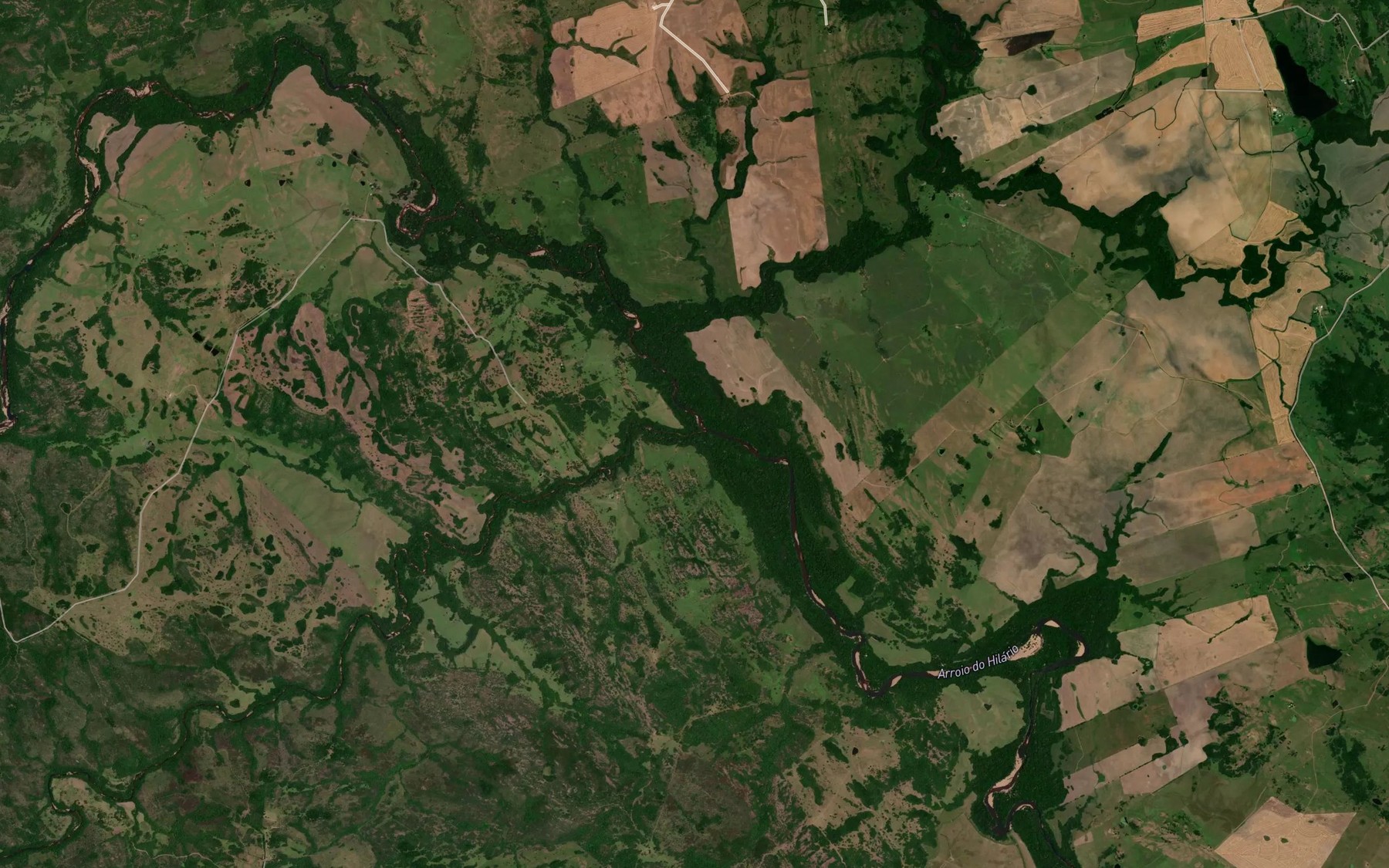 Satellite map of the Arroio das Lavras