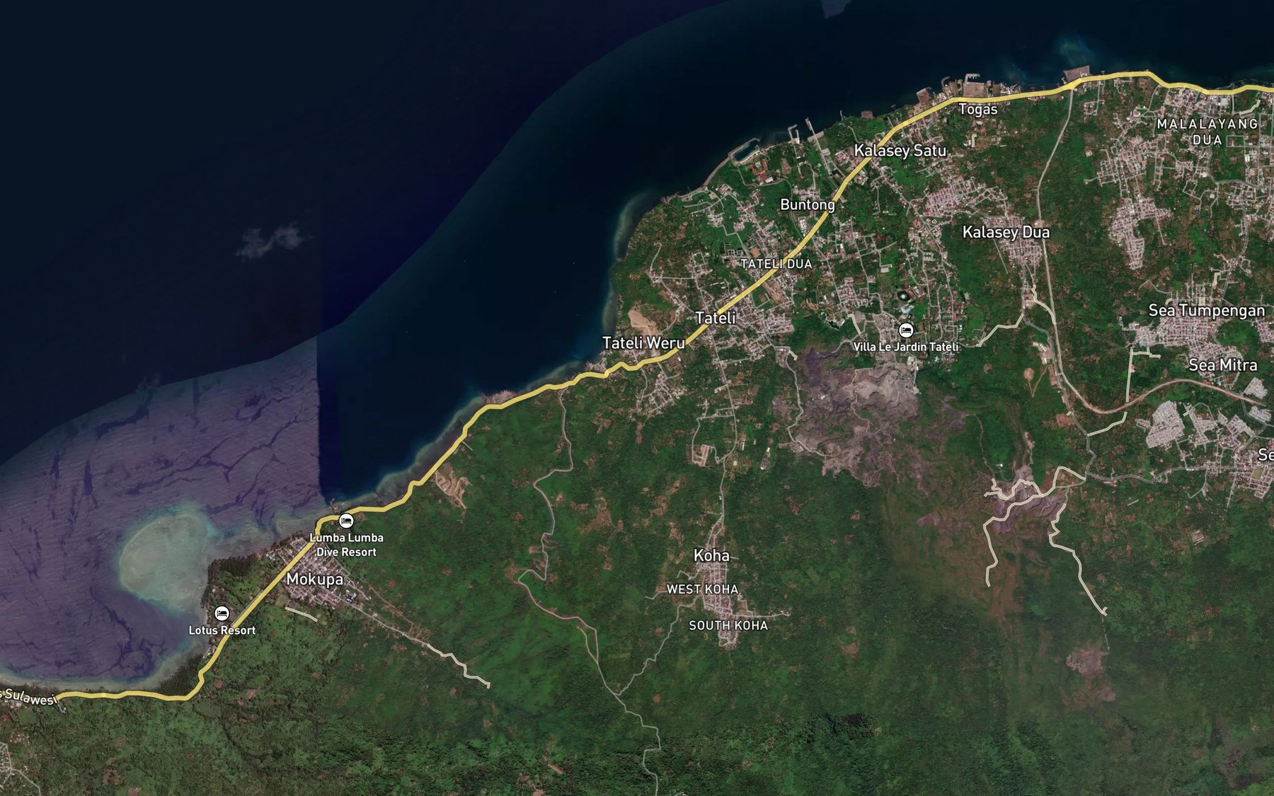 Satellite map of the Sosoan Bulo