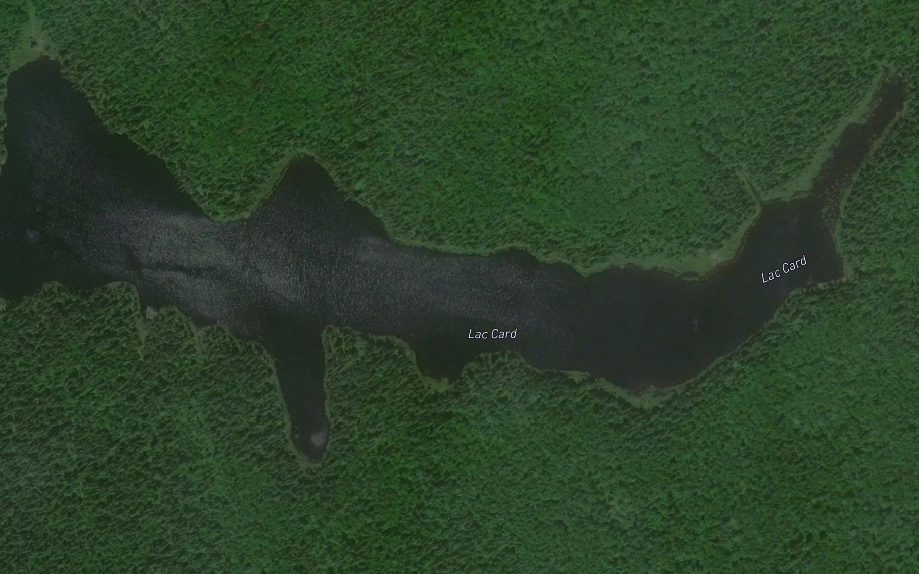 Satellite map of the Lac Musique