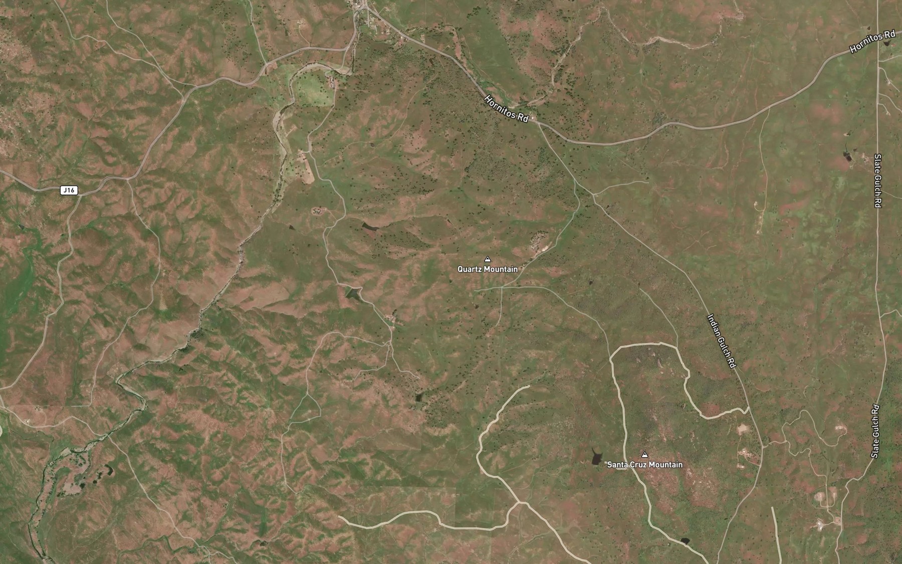 Satellite map of the Cathey Pond