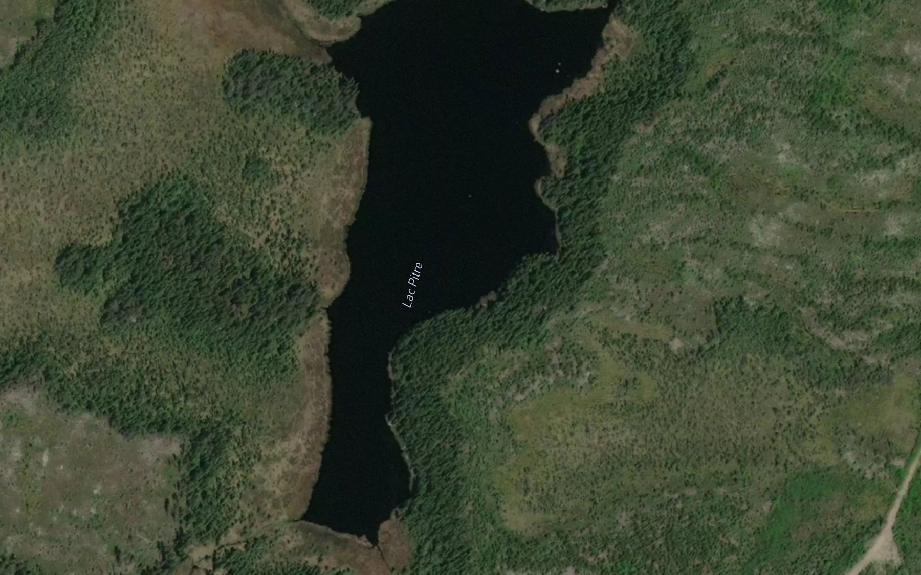 Satellite map of the Lac Pitre