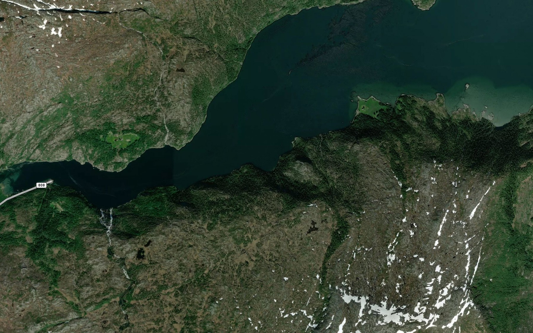 Satellite map of the Storsteinvika